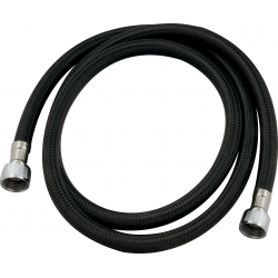 Hose PVC black braided