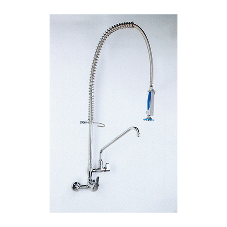 Pre-Rinse Kitchen Faucet Single lever mixer Wall WITH SPOUT