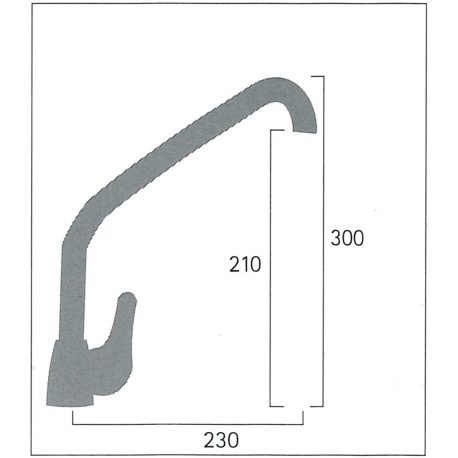 Single lever high pipe