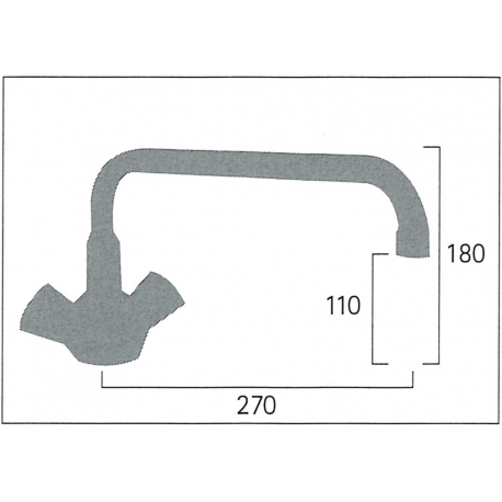 Grifo monobloc caño bajo